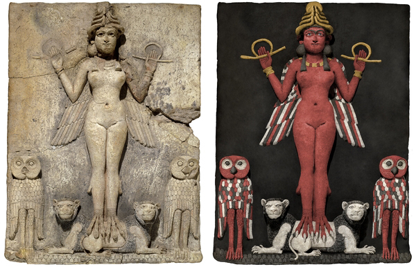 Plaque and reconstruction, © Trustees of the British Museum